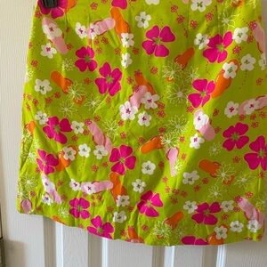 Lilly Pulitzer Skort Size 4 🌸 Bright Floral Mini Golf Tennis. Back pocket!